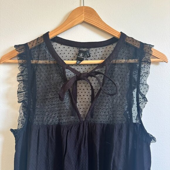 Black Lace and Jersey Dress by Volcom - Picture 2 of 7